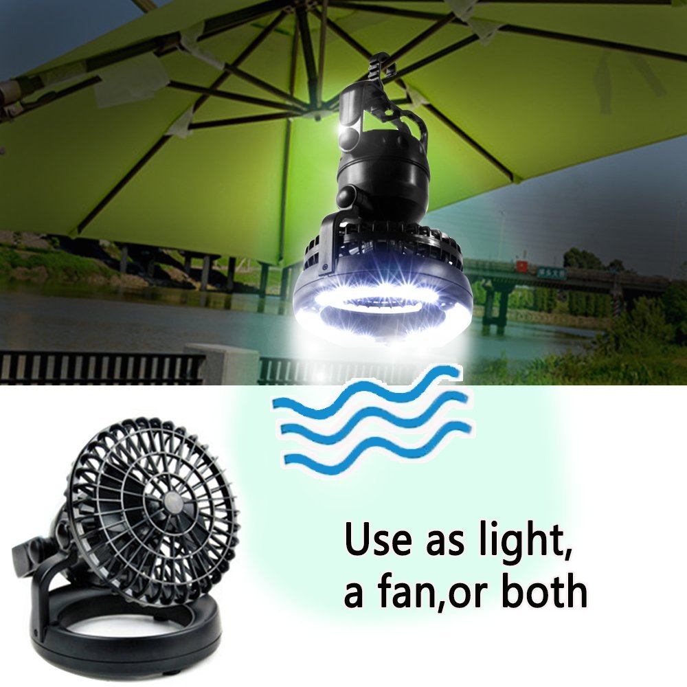 Portable LED Camping Lantern with Ceiling Fan